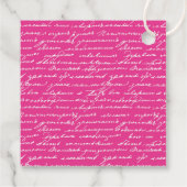 Handschrift Paar INITIALEN Paar Preppy Fun Bedankjes Labels (Achterkant)