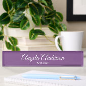 Handschrift Paarse Professional Plain Elegant Naambordje