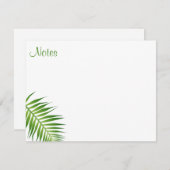 Handschrift Palm Bladeren Sjabloon Bloemen Plat (Voorkant / Achterkant)