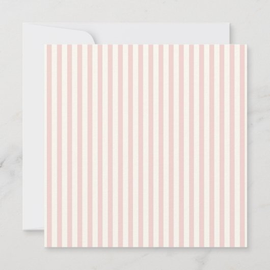Handschrift Pinky Pastel Retro bruiloft details Kaart (Achterkant)