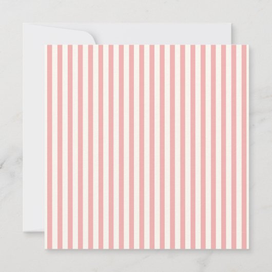 Handschrift Pinky Pastel Retro bruiloft details Kaart (Achterkant)