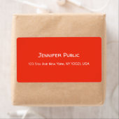 Handschrift Rode witte Sjabloon met Kerstmis Etiket (Insitu)