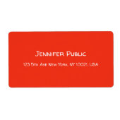 Handschrift Rode witte Sjabloon met Kerstmis Etiket (Voorkant)