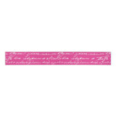 Handschrift Roze Liefde Story Writer Kleurrijke Pl Grosgrain Lint (Voorkant)