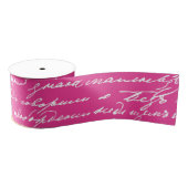 Handschrift Roze Liefde Story Writer Kleurrijke Pl Grosgrain Lint (Spoel)