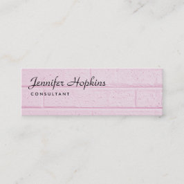 Handschrift Roze wand Modern Slim Feminine Mini Visitekaartje