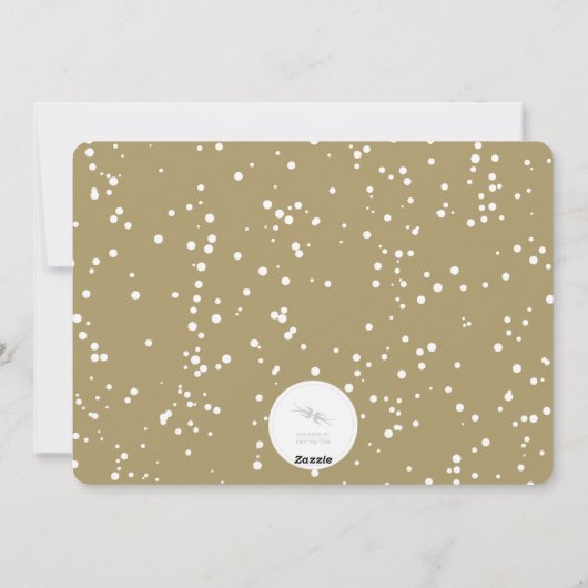  handschrift script baby's eerste nieuwe foto feestdagenkaart (Achterkant)