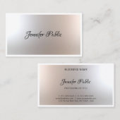Handschrift Script Beauty Salon Trendy Sjabloon Visitekaartje (Voorkant / Achterkant)