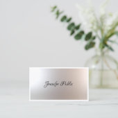 Handschrift Script Beauty Salon Trendy Sjabloon Visitekaartje (Staand voorkant)