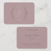 Handschrift Script Modern Elite Design Sjabloon Visitekaartje (Voorkant / Achterkant)