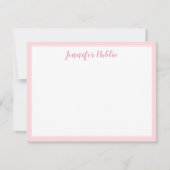 Handschrift Script naam Blush Pink Sjabloon Modern (Voorkant)