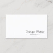 Handschrift Script naam Elegant Minimalist Modern Visitekaartje (Voorkant)