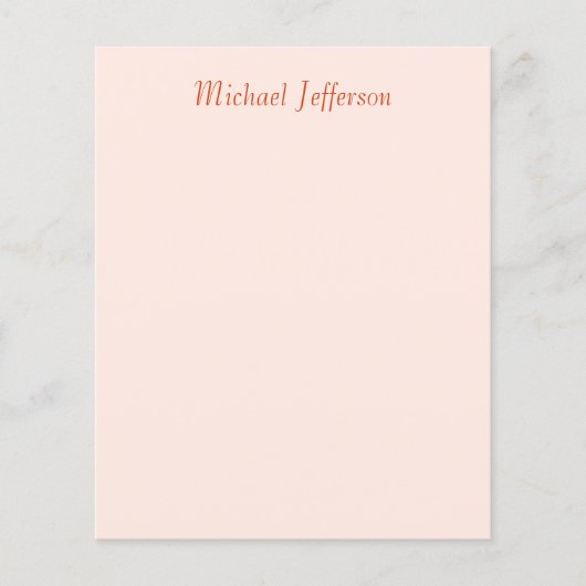 Handschrift Script Naam Elegant Plain Flyer (Voorkant)