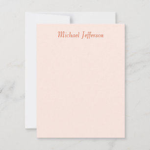 Handschrift Script Naam Elegant Plain RSVP Kaartje