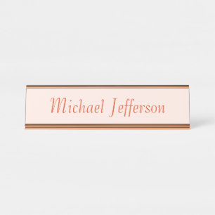 Handschrift Script Naam Elegant Plain Simple Bureau Naambordje