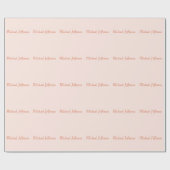 Handschrift Script Naam Elegant Plain Simple Cadeaupapier (Vlak)