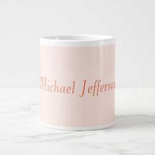 Handschrift Script Naam Elegant Plain Simple Grote Koffiekop