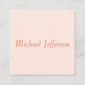 Handschrift Script Naam Elegant Plain Simple Informatiekaartje (Voorkant)