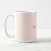 Handschrift Script Naam Elegant Plain Simple Koffiemok (Links)