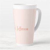 Handschrift Script Naam Elegant Plain Simple Latte Mok (Rechterhoek)