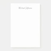 Handschrift Script Naam Elegant Plain Simple Post-it® Notes (Voorkant)