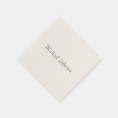 Handschrift Script Naam Elegant Plain Simple Servet (Hoek)