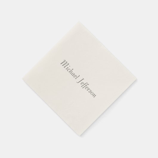 Handschrift Script Naam Elegant Plain Simple Servet (Hoek)