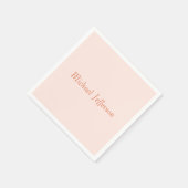 Handschrift Script Naam Elegant Plain Simple Servet (Hoek)