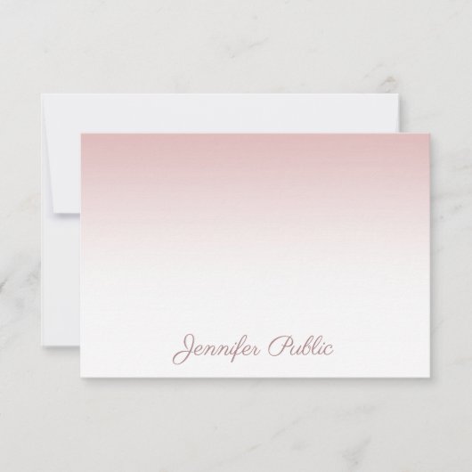 Handschrift Script Naam Roos Gouden Sjabloon (Voorkant)