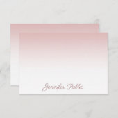 Handschrift Script Naam Roos Gouden Sjabloon (Voorkant / Achterkant)