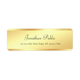 Handschrift Script Name Gold Kijk elegant Luxe Etiket