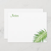 Handschrift Script Palm Leaves Sjabloon Floral (Voorkant / Achterkant)