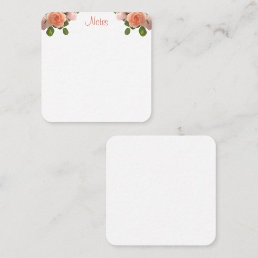 Handschrift Script Waterverf Rozen Sjabloon (Voorkant / Achterkant)