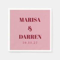 Handschrift Script Whisky Rood Roze Custom Wedding
