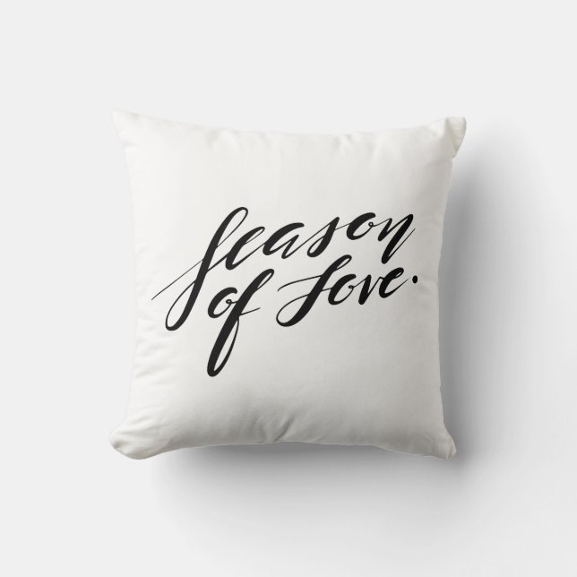 handschrift seizoen van de liefde Pillow Kussen (Voorkant)
