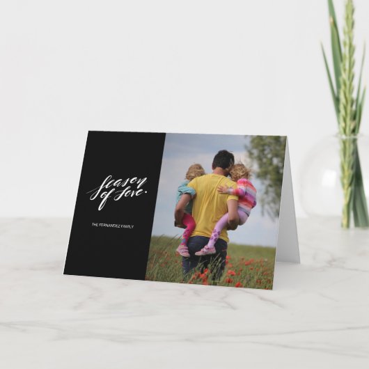 handschrift seizoen van de liefde Wenskaarten Feestdagen Kaart (Voorkant)