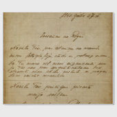 handschrift stijl 1 omslagpapier cadeaupapier (Vlak)