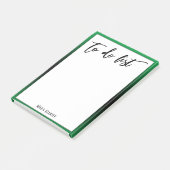Handschrift te doen lijst heldergroene ombre rand post-it® notes (Schuin)