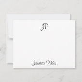 Handschrift Tekst Monogram Classic Sjabloon Zwart (Voorkant)