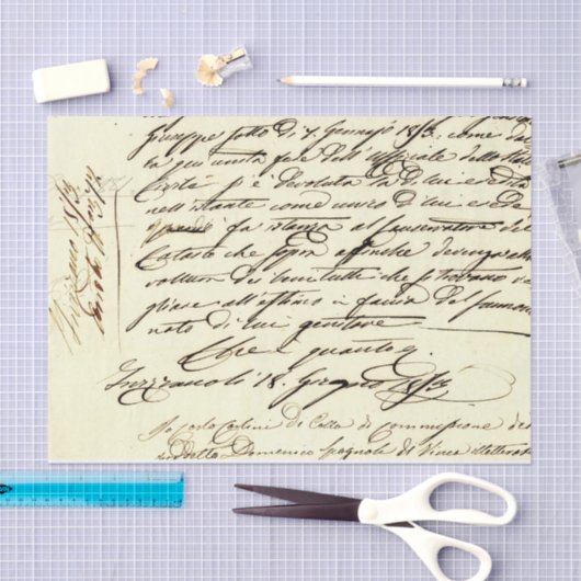  handschrift tissuepapier (Craft)