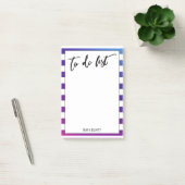 Handschrift to do list roze & blauw ombre strepen post-it® notes (Kantoor)