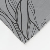 Handschrift typografie grijs Fleece Blanket Deken (Hoek)