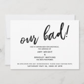 Handschrift Uitgestelde aankondiging Humor huwelij (Voorkant)