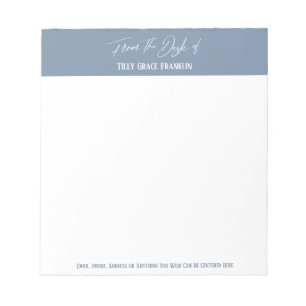 Handschrift Vanuit het Bureau van Vervaaagde Denim Notitieblok