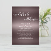 Handschrift vieren met ons over Roos Gold Kaart (Staand voorkant)