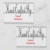 Handschrift: Visitekaartjes (Voorkant / Achterkant)