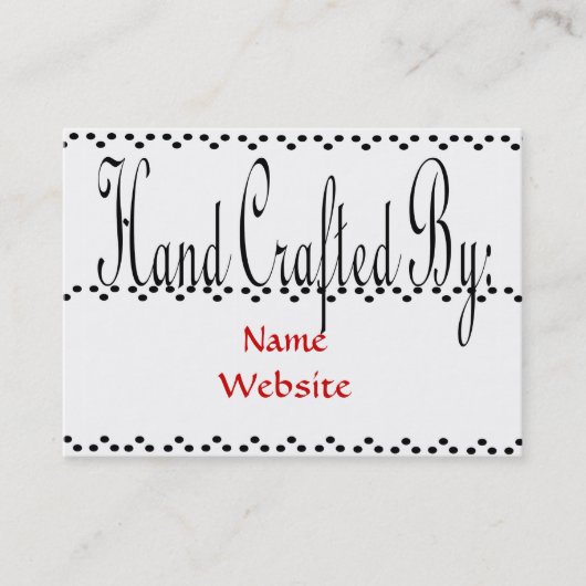 Handschrift: Visitekaartjes (Voorkant)