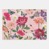  handschrift voor bloemenvlinder, ontkoppeling inpakpapier vel (Voorkant 3)