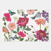  handschrift voor bloemenvlinder, ontkoppeling inpakpapier vel (Voorkant 2)