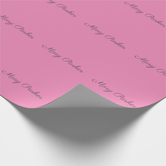 Handschriftafbeelding Eenvoudige roze professionel Cadeaupapier (Hoek)